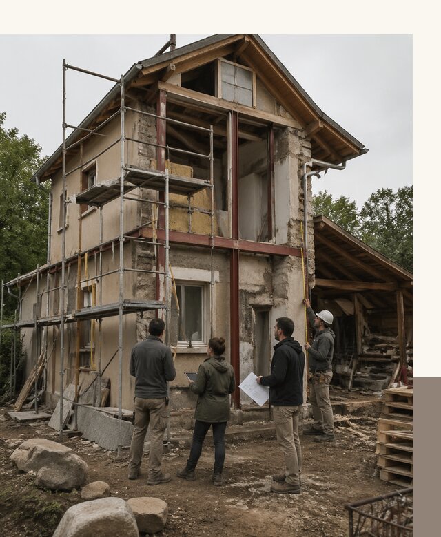 Реконструкция загородного дома под ключ в Лесозаводске от бюро