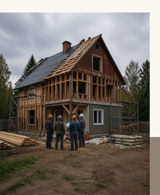 Реконструкция дачного дома в Лесозаводске под ключ с проектом