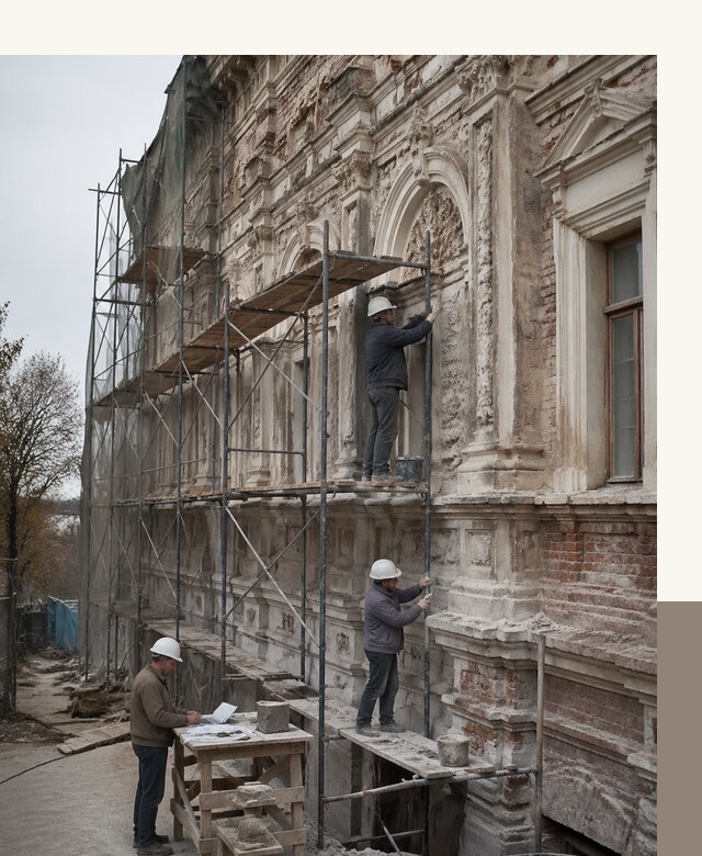 Реставрация объектов культурного наследия под ключ в Лесозаводске