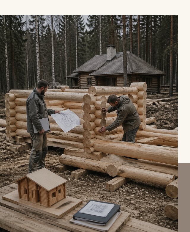 Проектирование и строительство домов из бревна в Лесозаводске